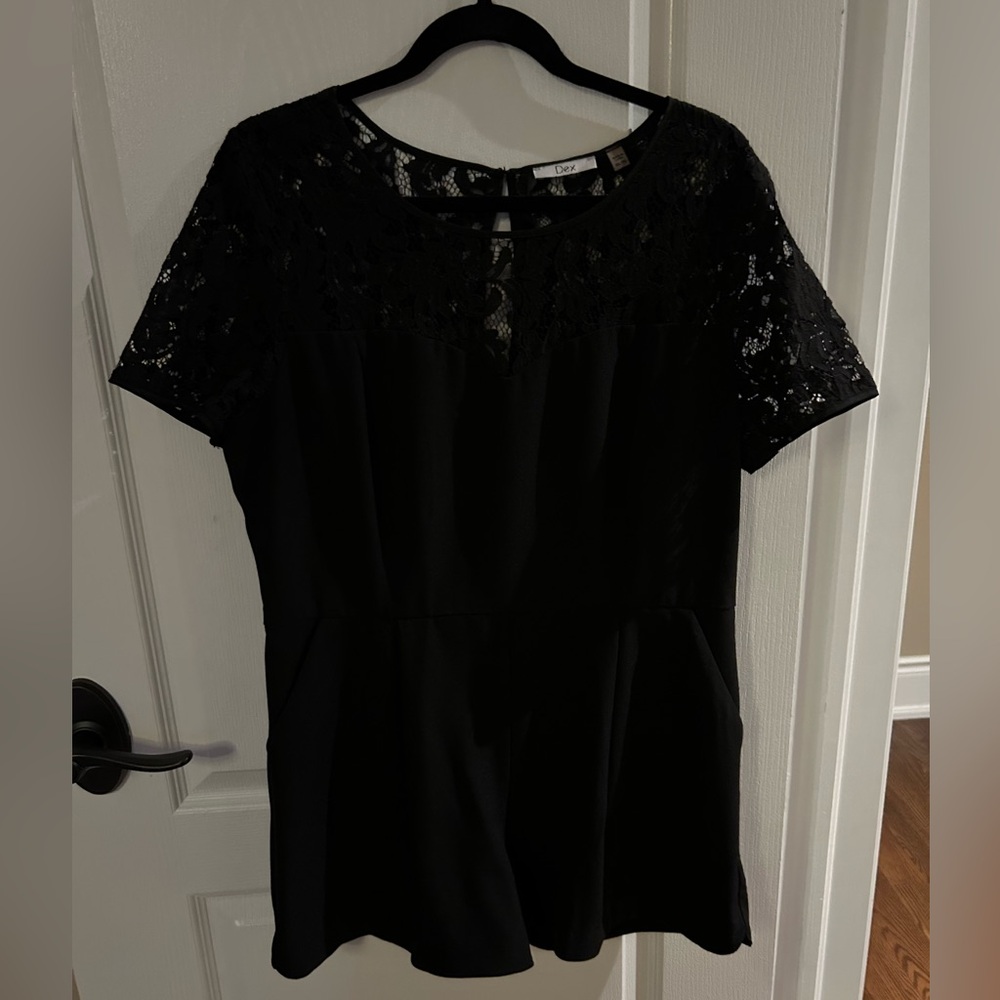 Women’s shorts romper with lace